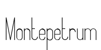 Montepetrum Font Image