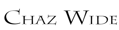 Chaz Wide Font Image