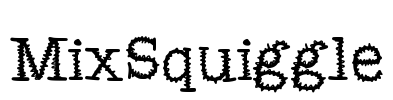 MixSquiggle Font Image