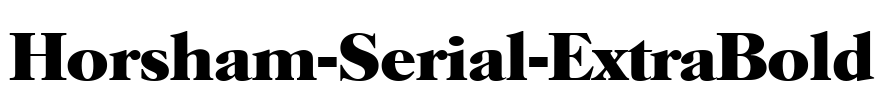 Horsham-Serial-ExtraBold