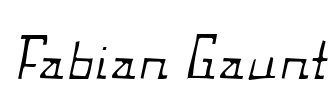 Fabian Gaunt Font Image