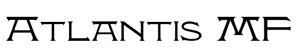 Atlantis MF Font Image