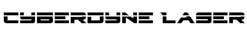 Cyberdyne Laser Font Image