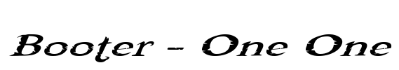 Booter - One One