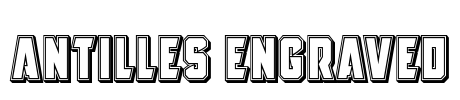 Antilles Engraved Font Image