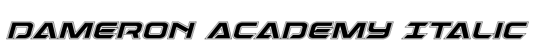 Dameron Academy Italic Font Image