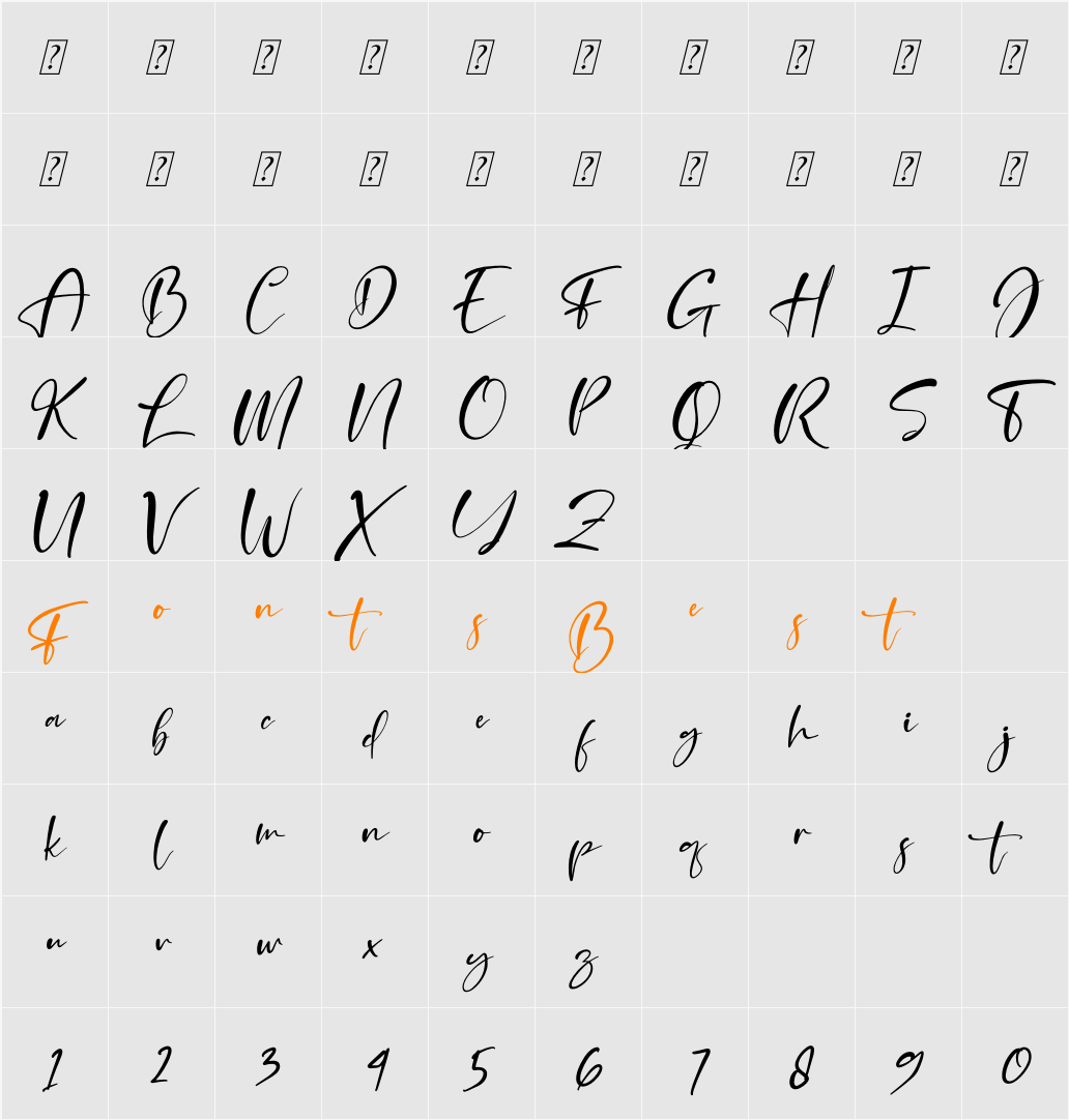 Beterdam Smith Character Map