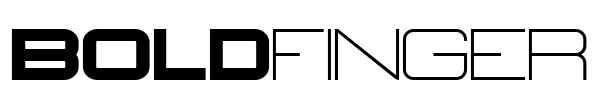 BOLDfinger Font Image