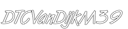 DTCVanDijkM39 Font Image