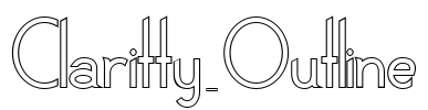 Claritty_Outline Font Image