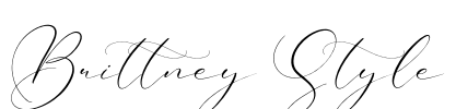 Brittney Style Font Image