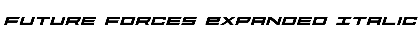 Future Forces Expanded Italic
