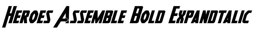 Heroes Assemble Bold Expandtalic