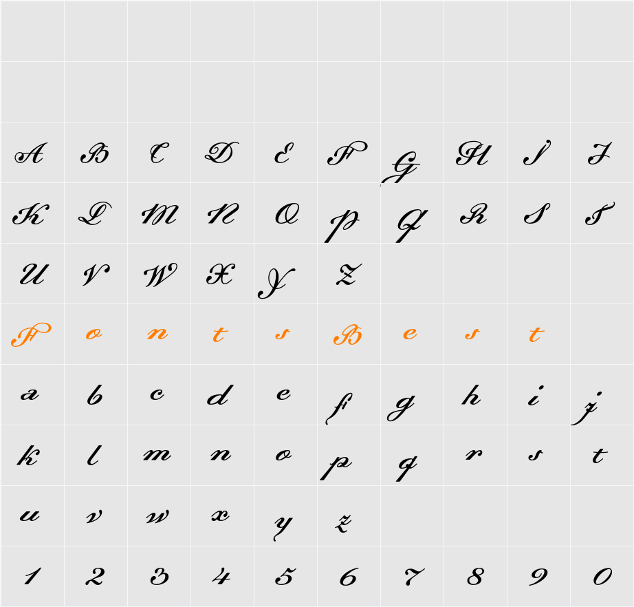 Dalliance Character Map