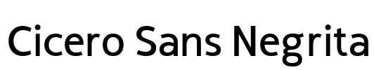 Cicero Sans Negrita Font Image