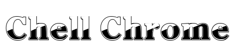 Chell Chrome Font Image