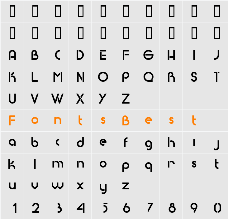 Baby Face Character Map
