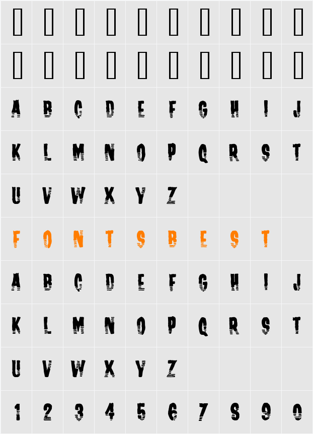 Channel Tuning Character Map