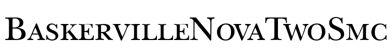BaskervilleNovaTwoSmc Font Image