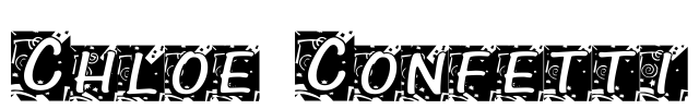 Chloe Confetti Font Image