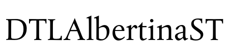 DTLAlbertinaST Font Image