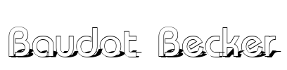 Baudot Becker Font Image