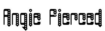 Angie Pierced Font Image