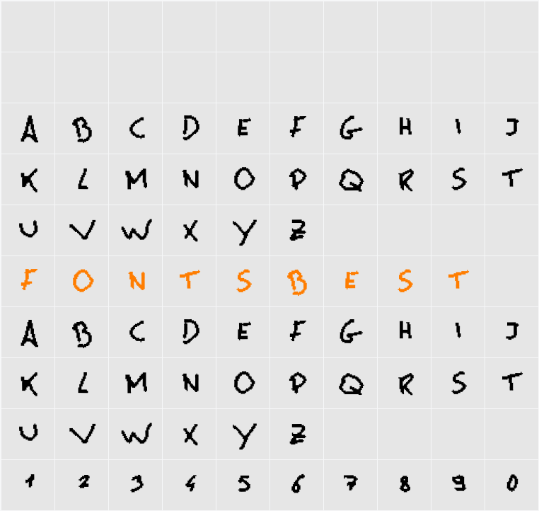 MsPain Character Map