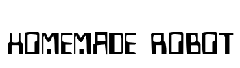 Homemade Robot Font Image