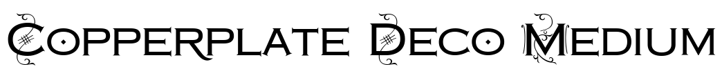 Copperplate Deco Medium Font Image