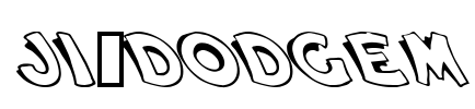 JI-Dodgem Font Image