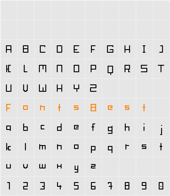 BlockHead Character Map