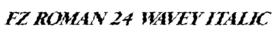 FZ ROMAN 24 WAVEY ITALIC