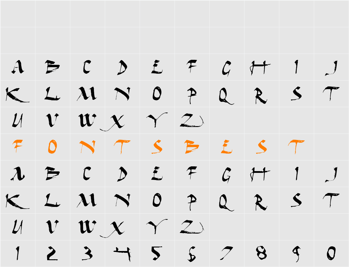 Dark Horse Expanded Character Map