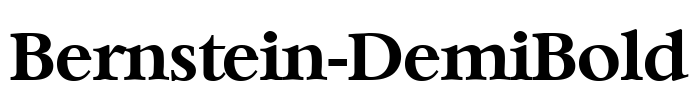 Bernstein-DemiBold Font Image
