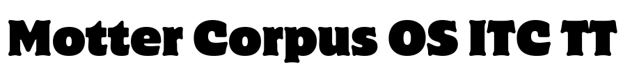 Motter Corpus OS ITC TT Font Image