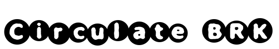 Circulate BRK Font Image