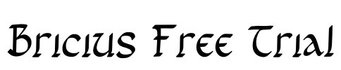 Bricius Free Trial Font Image