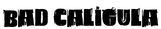 Bad Caligula Font Image