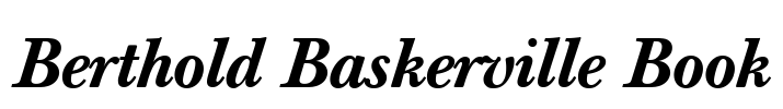 Berthold Baskerville Book
