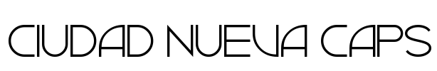 Ciudad Nueva CAPS Font Image
