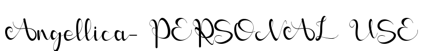 Angellica- PERSONAL USE Font Image