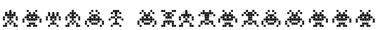 Binary SoldiersIII Font Image