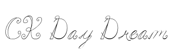 CK Day Dream Font Image