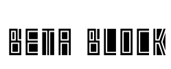 Beta Block Font Image