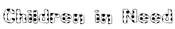 Children in Need Font Image