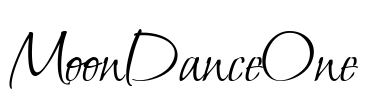 MoonDanceOne Font Image