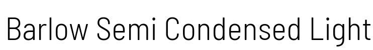 Barlow Semi Condensed Light