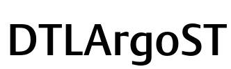 DTLArgoST Font Image