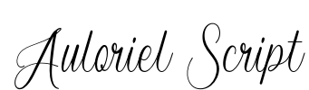 Auloriel Script Font Image